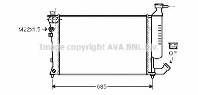 AVA QUALITY COOLING cn2157 -  Радиатор, охлаждение двигателя